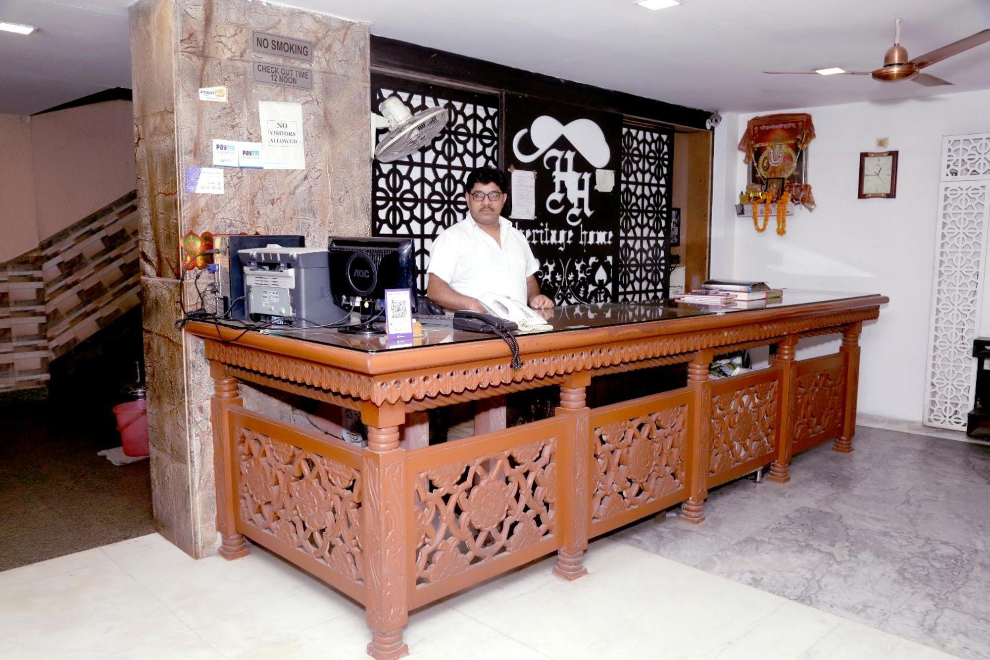 Hotel Heritage Home Walking 1 Minuit From R K Ashram Metro Station New Delhi Eksteriør bilde